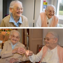 Οι δίδυμες που γιόρτασαν τα 104 χρόνια τους! [pics]